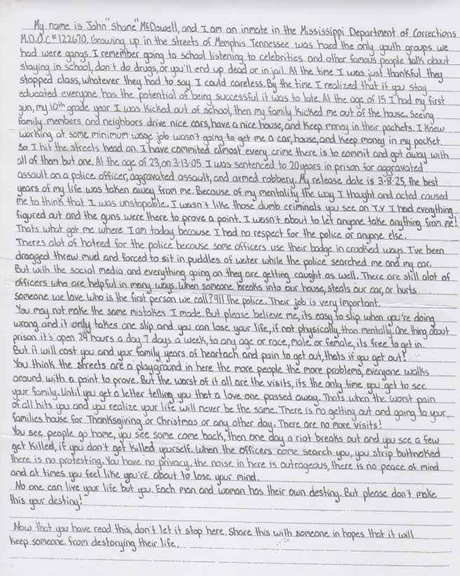 John Shane McDowell Story